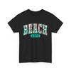 Pinselstrich Strandleben, Sommer-T-Shirt | Lässiges Entspanntes Warmes Jahreszeiten-Tee