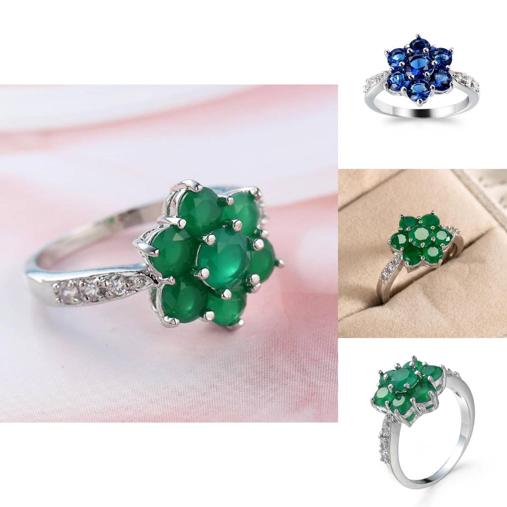 Bijoux de main d'été d'inspiration ethnique avec des pierres de zircon vibrantes pour les femmes