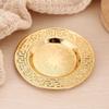 Multi-purpose 10/15/20cm Fruit Plate European Style Golden Dishes Tray Retro Display Tray Home Decor