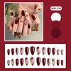 24PCS Retro Oil Paintings Patterns Almond False Nails with Glue Cute Sweet Garden Girl Stick On Nails Detachable Fake Nails Tips