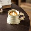 OLOEY Vintage Distressed Ceramic Mug with Rope Handle