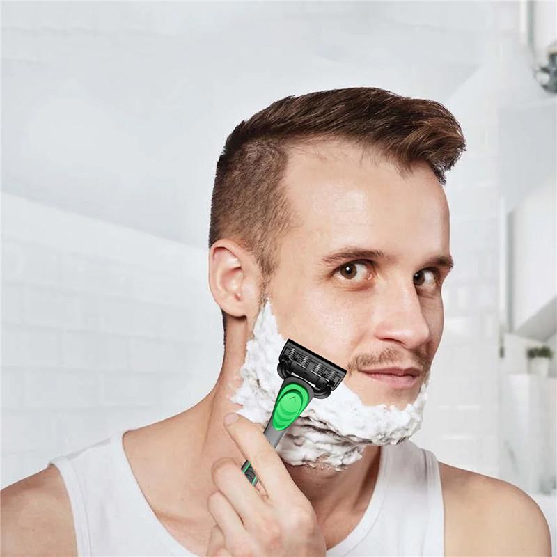 Non-Toxic Safety 7-Blades Razor Replaceable Razor Refill Blades Classic Men'S Shaving Tool