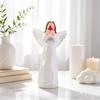 Resin Winged Angel Figurine Creative Design Pray Girl Ornaments Cherub Statue  Home Decoration