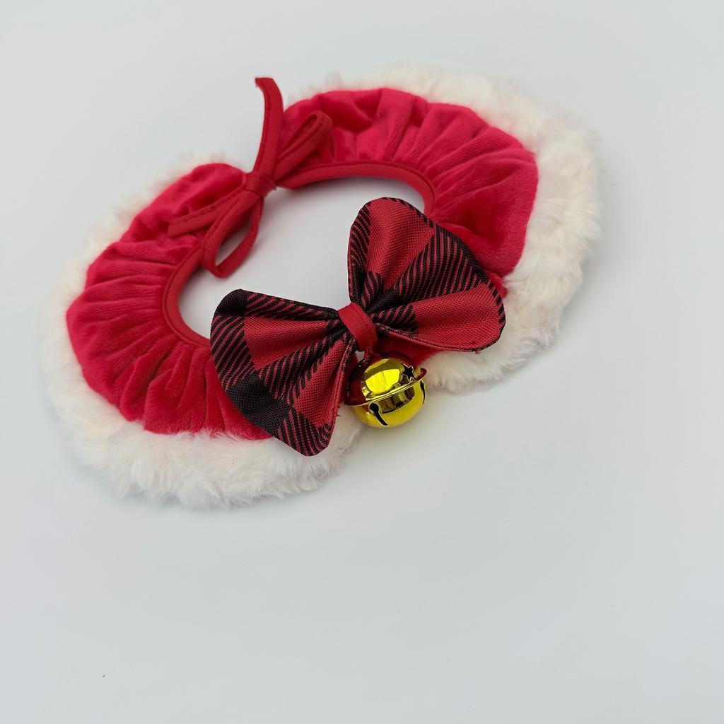 Dog Scarf New Year Christmas Festive Holiday Costume Autumn Winter Warm Neck Protecting Neck Collar Pet Supplies