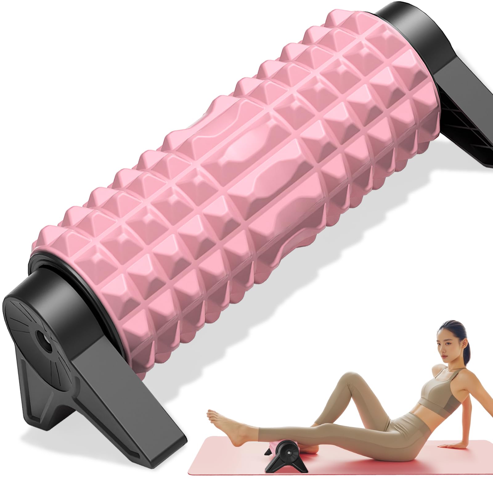 

MIZIKIRIN 2025 Новый Съемный Треугольный Стенд Пеноролик для Миофасциального Релиза Фиксированный Шест для Растяжки Триггерная Зона Йога Мягкий и Гибкий ЕВА Фасция розовый