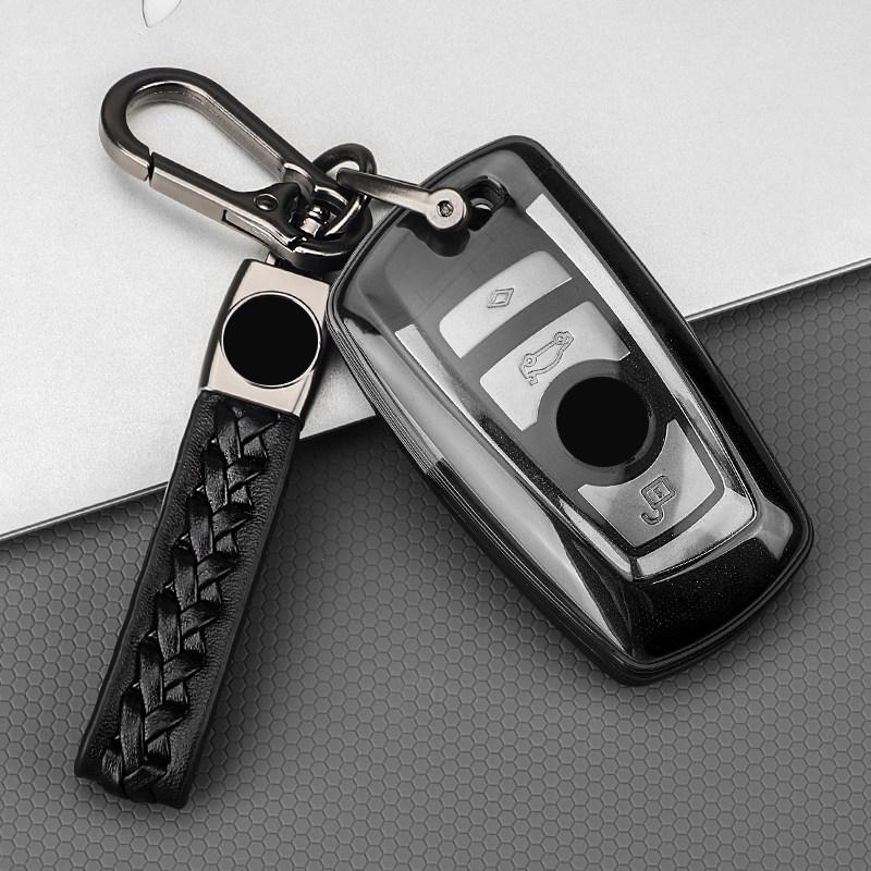 Transparent Black Tpu For Bmw F30 F20 F10 F18 F22 F01 X3 X4 F06 F02 M3 M5 Remote Car Key Case Cover Holder Protector Accessories