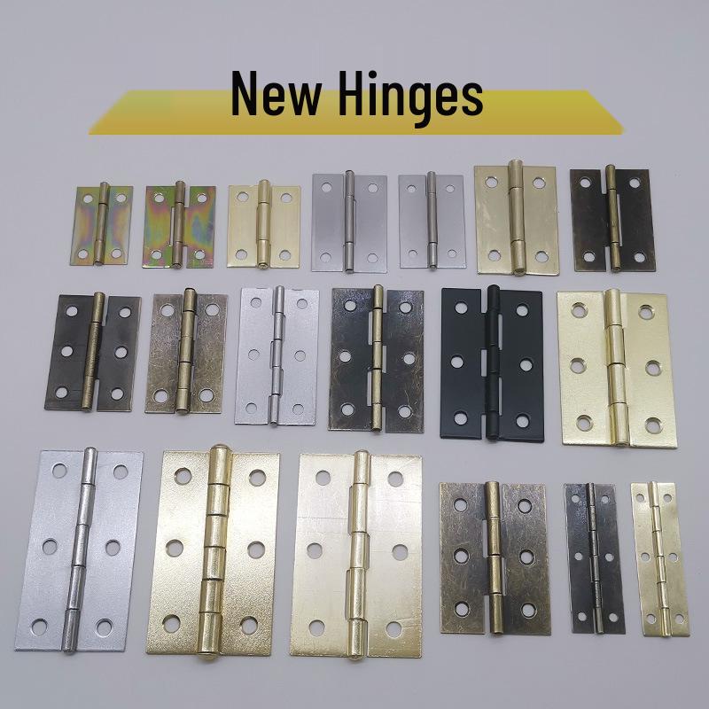 Flat Crown Hinges in Gold, Silver, Antique Bronze - Available in 1.5, 2, 3, & 4-inch Sizes