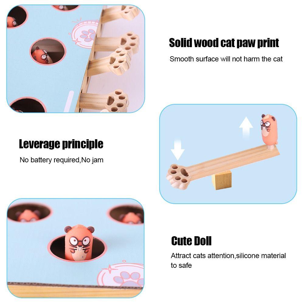 Interactive Cat Scratcher Cardboard Toys with Rocking Toy Cat Scratching Board  Paw Grinding