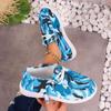 Plus Size Spring New Lace-up Camouflage Canvas Women's Flat Casual Shoes Women's Cloth Shoes
