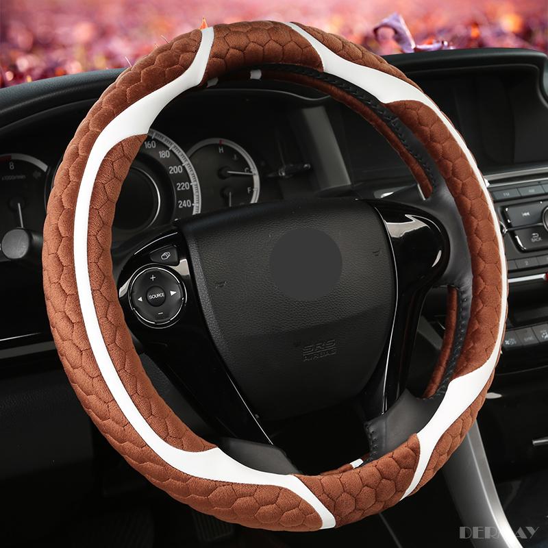 2018 Neu Hochwertig Winter Auto Lenkradbezug Kunstfell für ford focus 2 bmw e46 kia ceed rio vw golf passat 6 Farben