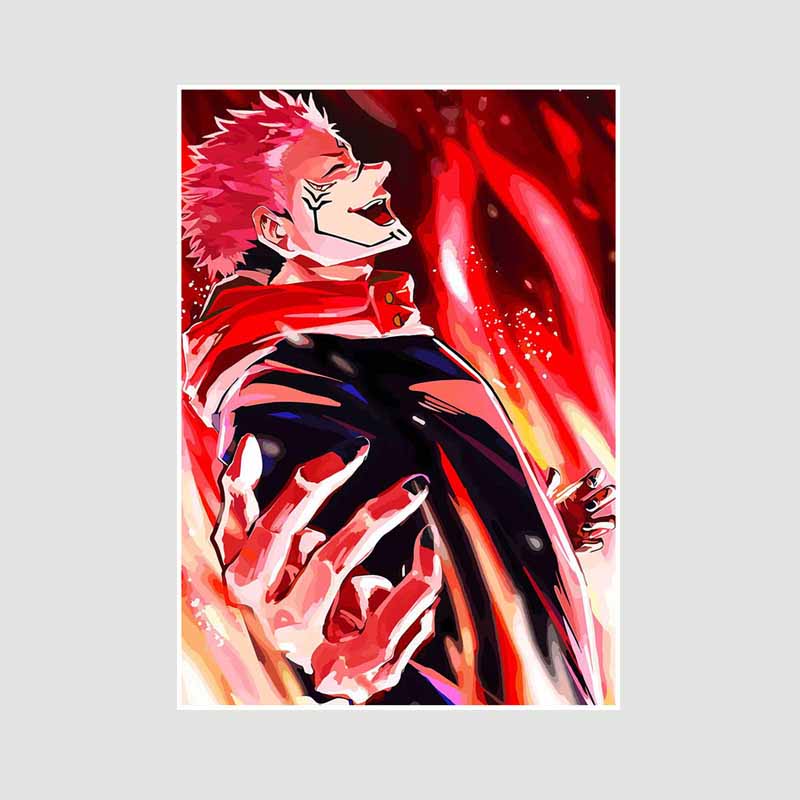 Anime Jujutsu Kaisen Posters Aesthetic White Paper Satoru Gojo Nobara Kugisaki Poster Wall Art Painting Study Home Decor Room Bar Decoration Pictures
