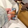 Patchwork Denim PU Leather Bracelet For Apple Watch Band S11/10/9/8/7/6/5/Ultra iWatch Strap 49/46/45/44/42/41/40/38mm Casual