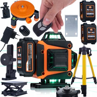 Animal Pro Hawk RAPH 16L – Laser Krzyżowy 16 Linii | IP54 | USB-C | Zestaw Z Pilotem, 2 Akumulatorami Li-Ion I Walizką