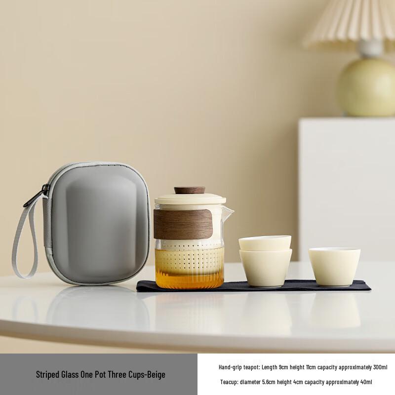Shangqi Portable Glass Travel Tea Set