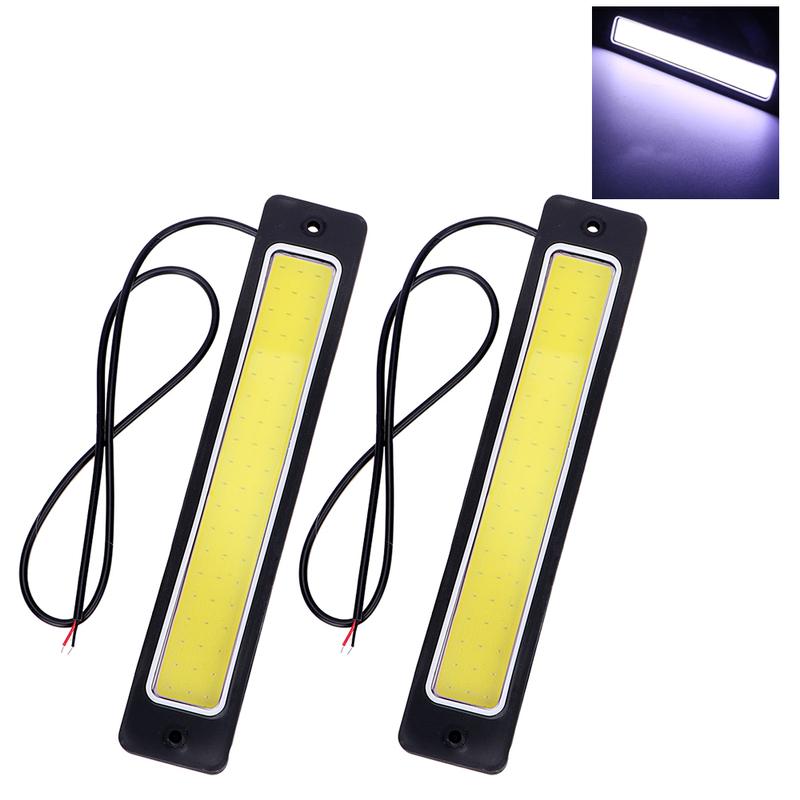 Flexible Daytime Running light Bendable Reversing Lamp Super Bright Day Time Lights 2pcs Fog Lamp Car-styling COB LED Car DRL