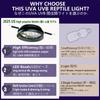 ANJOJOA 2025US 6W LED Reptile UV Popular Model for Reptile Cages with Mesh Adjustable Light for Rainforest and Desert Reptiles UVA/UVB Hook-Type