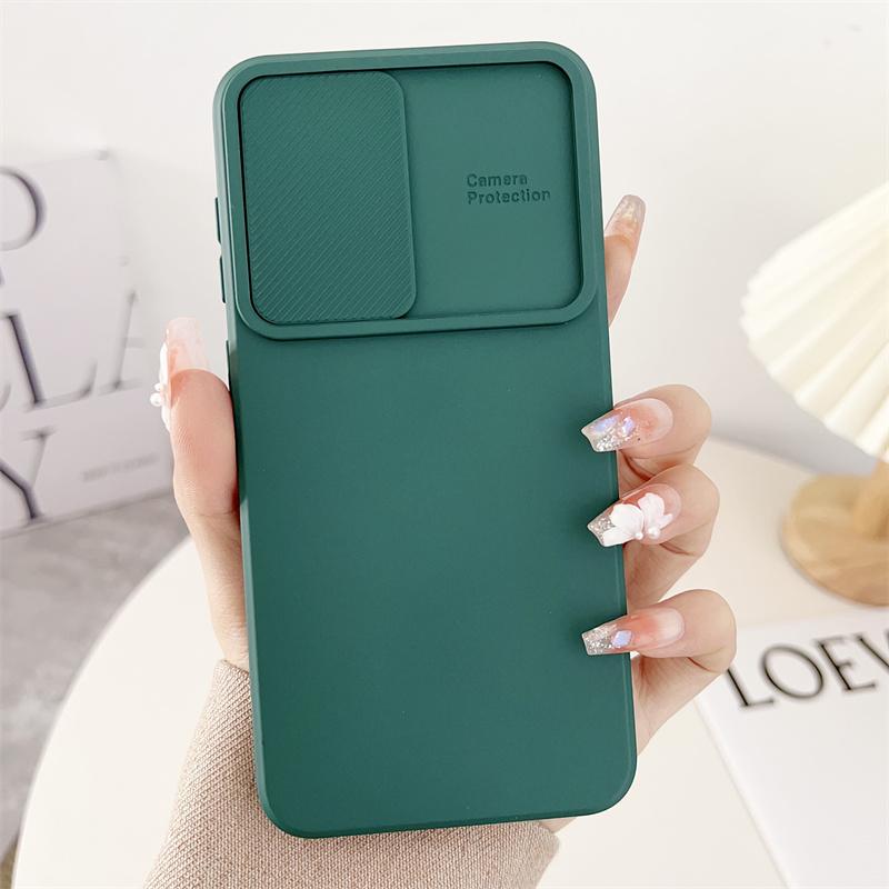 Coque Couleur Bonbon avec Cache-Objectif Coulissant Pour Samsung Galaxy S24 S23 S22 S21 S20 FE Plus Ultra A13 A23 A33 A53 A73 A32 A42 A52 A72 5G For Galaxy S23 Plus