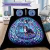Cybernetic Canine Kingdom Pattern Bedding,Quilt Set Quilt Cover Pillowcase Home Birthday Gift (1 * duvet cover + 2 * pillowcase, without core)