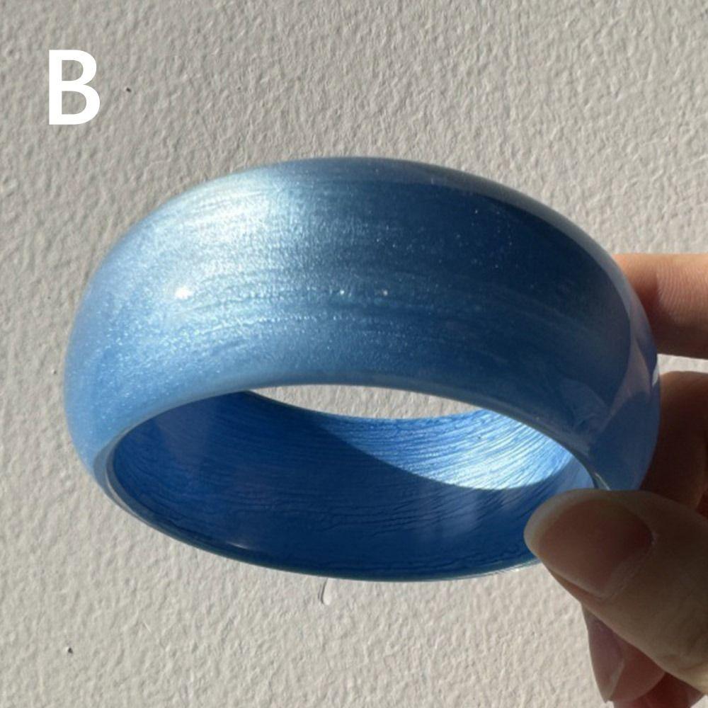 Resin Chunky Bangle Irregular Simple Bangle Creative Gift Cuff Bracelet Jewelry Accessories