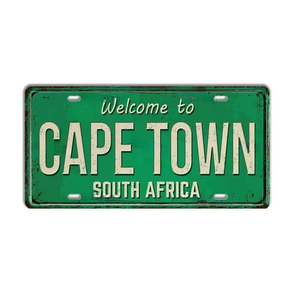 Placa de metal Turquia Portugal Placa de licença Portugal Marco Cidade Estado Placa decorativa Garagem Clube Caverna do homem Bar Pub Decoração de parede