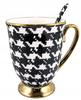 Porcelain Mug 300 with Spoon In a Box, Gift Collection Houndstooth