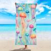 1pc Ultra-Soft Quick-Dry Beach Towel Colorful Jellyfish Print Microfiber, Highly Absorbent Lightweight & Durable for Beach,Pool