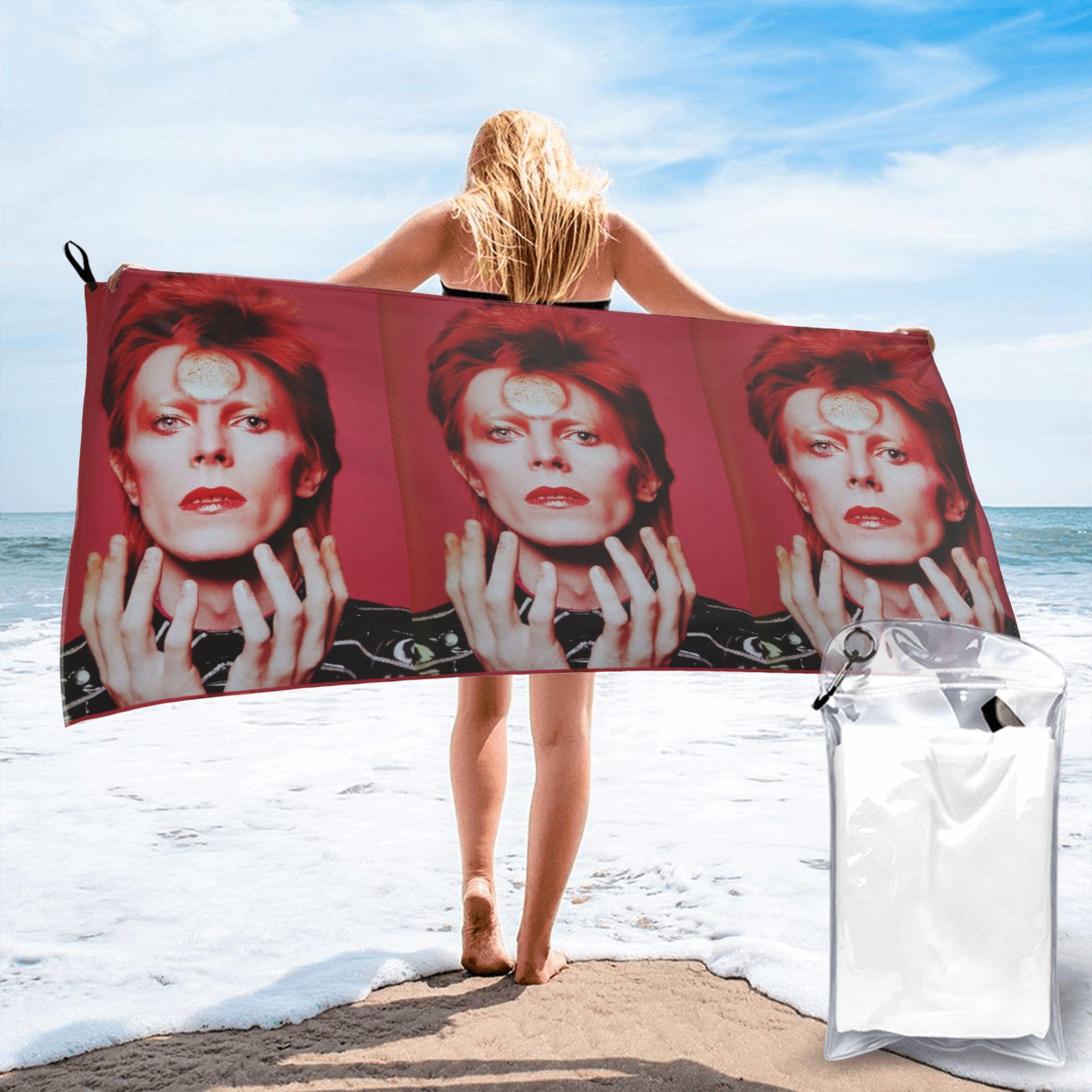 

davids bowied Beach Towel Soft Microfiber Quick Dry Absorbent Quick Towels For Bath W30*H60(CM)
