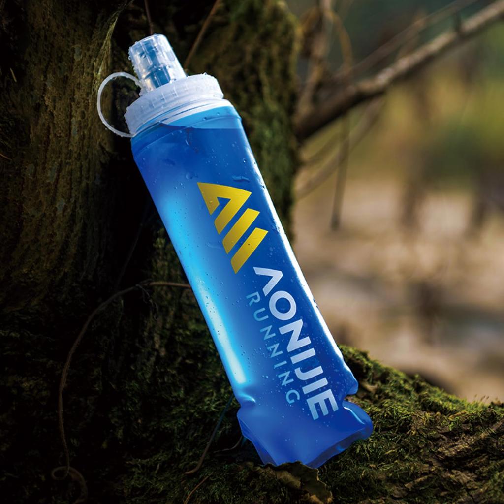 TRIWONDER Running Soft Foldable Water Bottle for and Trail Running Wide Mouth Flask, Marathons, Cycling, Mountaineering, (01 #500ml - 2-Pack)