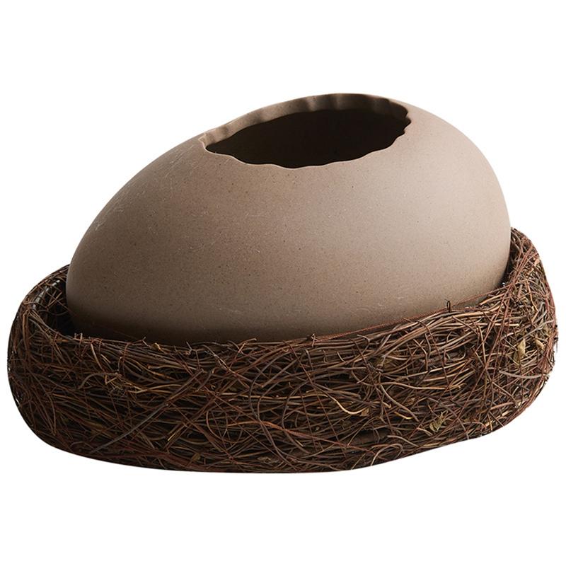 Eggshell Molded Steamed Egg Bowl Dessert Bowl Ostrich Egg-Shaped Yogurt Bowl Special Restaurant Tableware