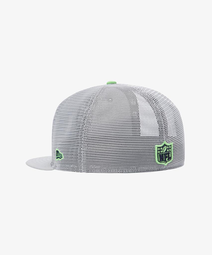 New Era Nfl Seattle Seahawks Basic Mesh Fitted Cap Ocean Blue/Dolphin Grey 15131683