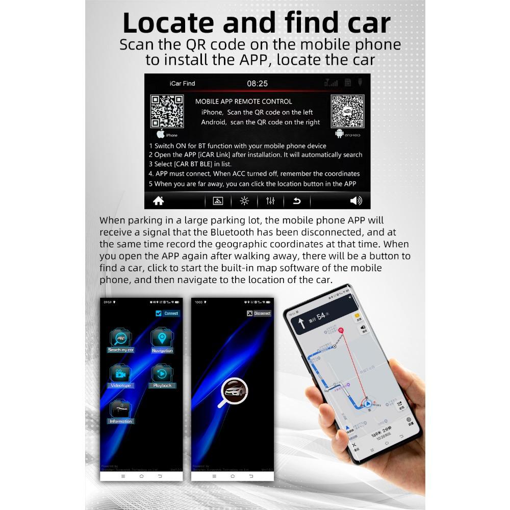 1Din Car Radio Multimedia MP5 Player, 7 inch Universal Navigation with Android Auto & Bluetooth, HD Screen USB TF FM Stereo