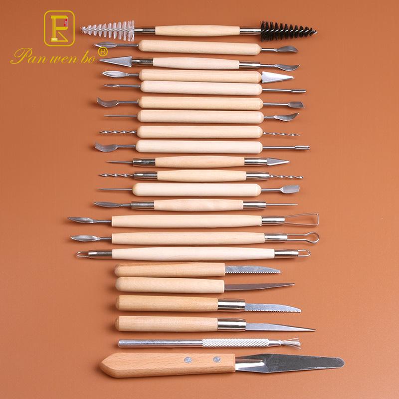Cross-Border Pottery Clay Tools: Soft Clay, Texture Brush, DIY Auxiliary Supplies, Detail Needle, Seven Needle, Shaping Tools