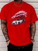 Unisex Summer White T Shirt Japanese Cherry Blossom JDM Car Graphic Tee Casual Streetwear Crew Neck Loose Fashion Daily Tops