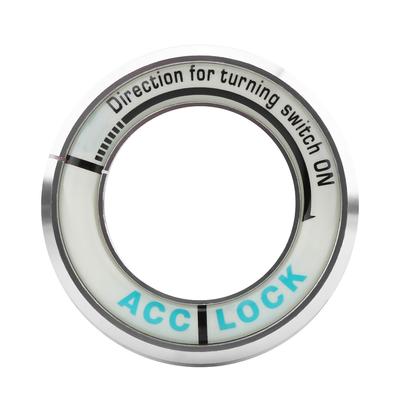 Auto leuchtende Zündschalter Ring Kreis Schlüsselloch Abdeckung Trim für Cruze Silber