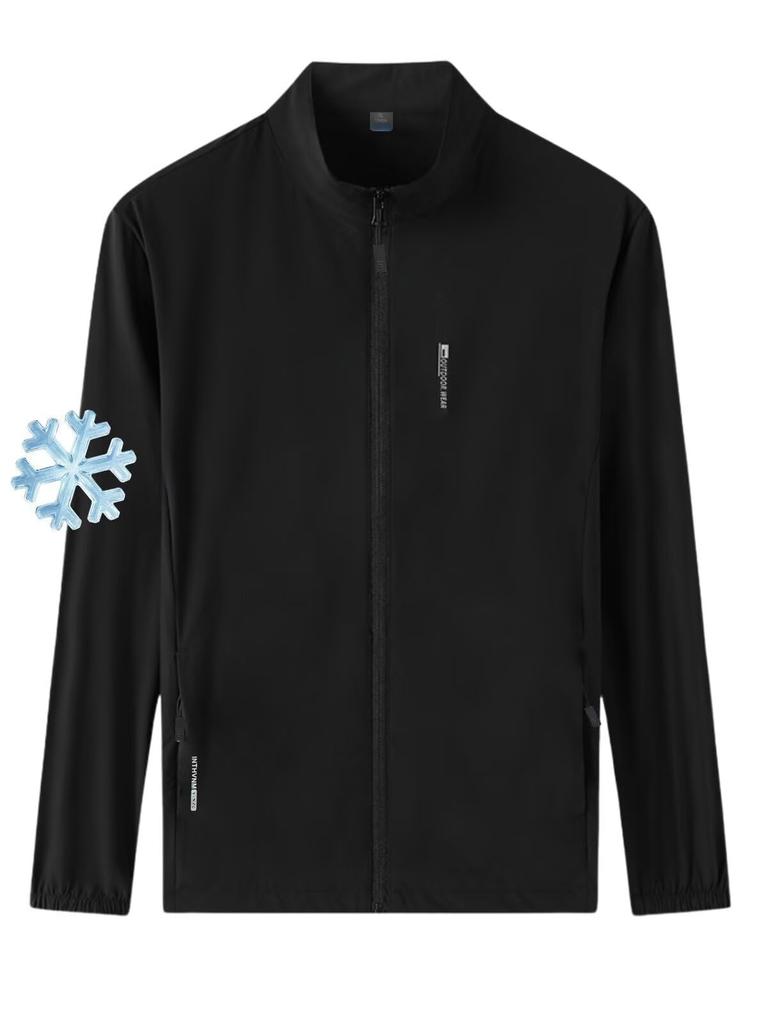 WINROMTICO Tailored Cool Summer Solid UV 4 Sizes Men's Jacket, Jacket, Stretch, Color, Protection, Cool, Quick-Drying, Breathable, Casual, Colors,