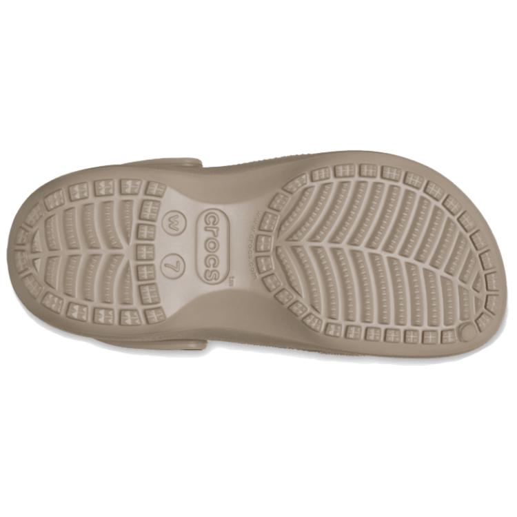 Crocs Classic Platform Clog Comfortable Versatile Women Clogs Gray Brown 206750-214