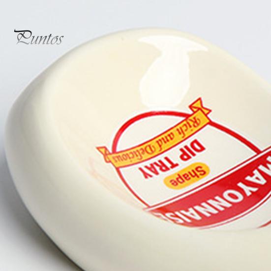 Dipping Dish Eye-catching Unique Shape Ceramic Tomato Ketchup Dipping Bowl Desktop Decor for Home