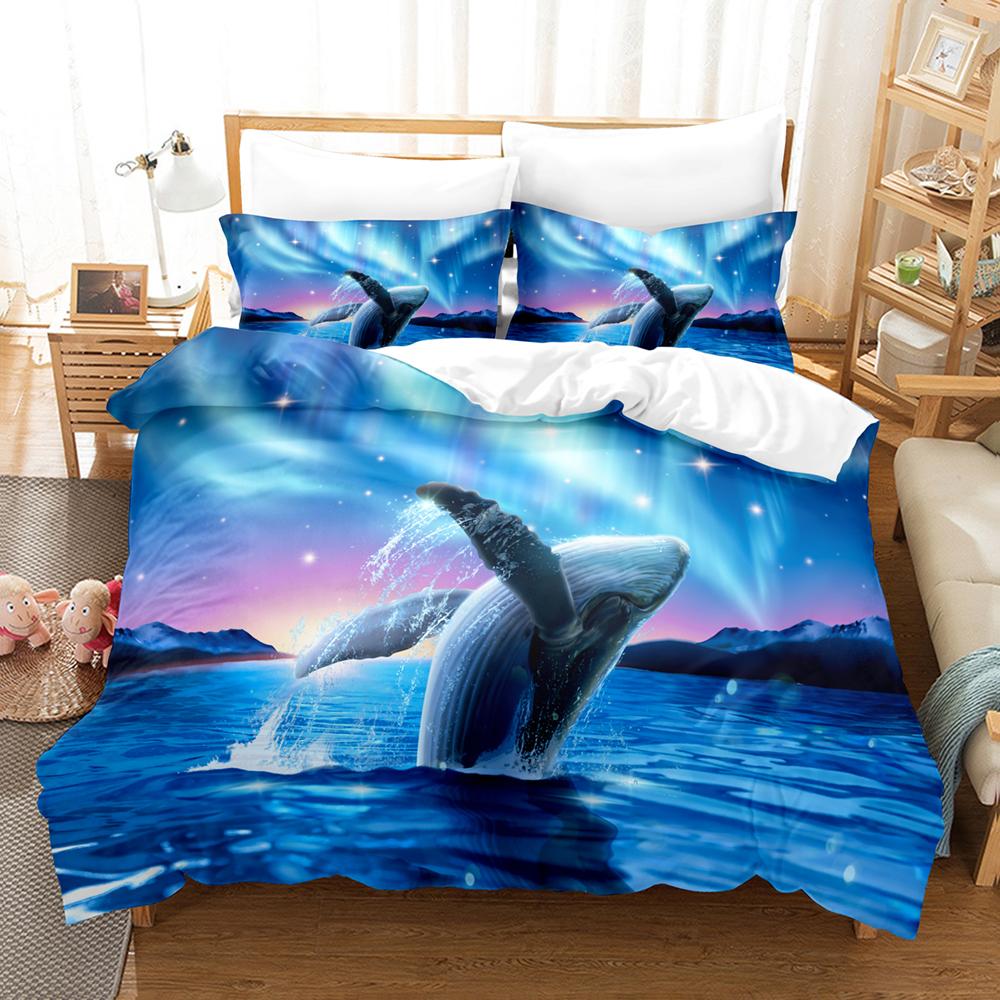 3DThe DolphinsBedding Sets Duvet Cover Set With Pillowcase Twin Full Queen King Bedclothes Bed Linen
