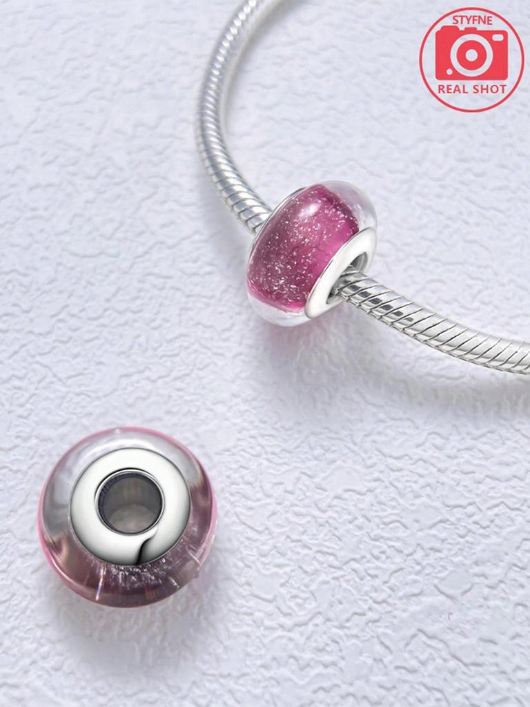 Charms Plata Colorful Starlight Points Beads Charm Copper Plated Fit Charms Original Bracelet For Jewelry Making Diy Charm