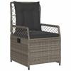 Vidaxl 5-Cz. Garden Furniture Set With Cushions, Grey, PE Rattan