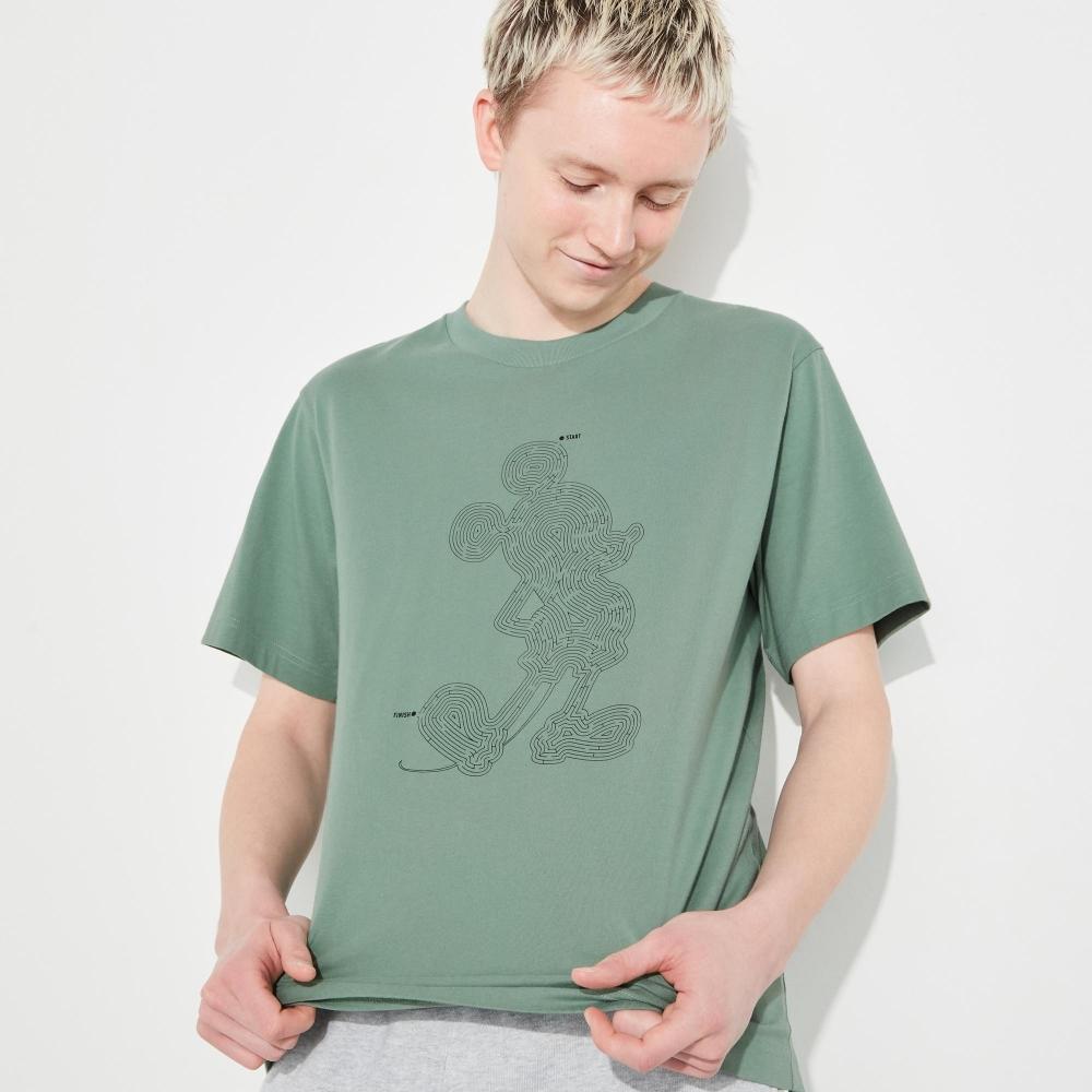 

UNIQLO JAPAN Футболка с рисунком Mickey Stans UT, короткий рукав, стандартный крой