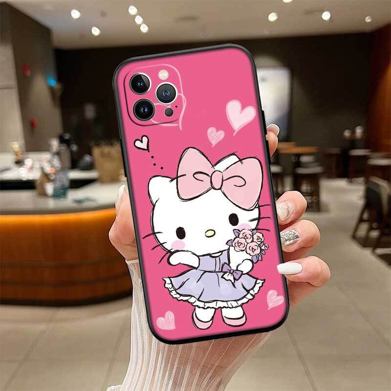 New Hello Kitty Case for Samsung Note 20 10 S25 Plus Ultra Lite FE M20 M21 M30 M31 M51 A11 A26 A51 A52 A53 A56 A70 A71 A72 A73