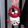 Cute Cherry Water Bottle with Straw, Portable Large Capacity Travel Mug, Ideal Coffee Cup for On-The-Go Hydration