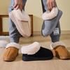 Cross-border wholesale bag heel thick-soled snow boots velvet outer cotton shoes winter couple casual home non-slip cotton slippers