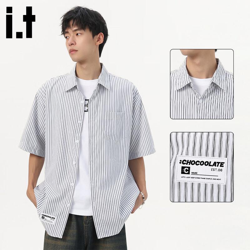 CHOCOOLATEit Men s Striped Short Sleeve Shirt 2XL