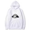 2026 Vintage Funny Lazy Panda Graphic Hoodie I Hate Morning People Sarcastic Quote Print Pullover Hooded Sweatshirt Unisex Casual Streetwear Tops