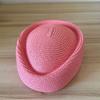 Ins Blogger Sun Hat Summer Flat Beret Women Water Droplet Flight Attendant Hat Circle Concave Top Church Derby Party Pillbox Hat