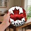 JIT 1pc 2D Flat Retro Style Wooden Decorative Signs & Plaque, Canada Day Sign, Canada Maple Leaf Design, Suitable for Family Front Door Living Room