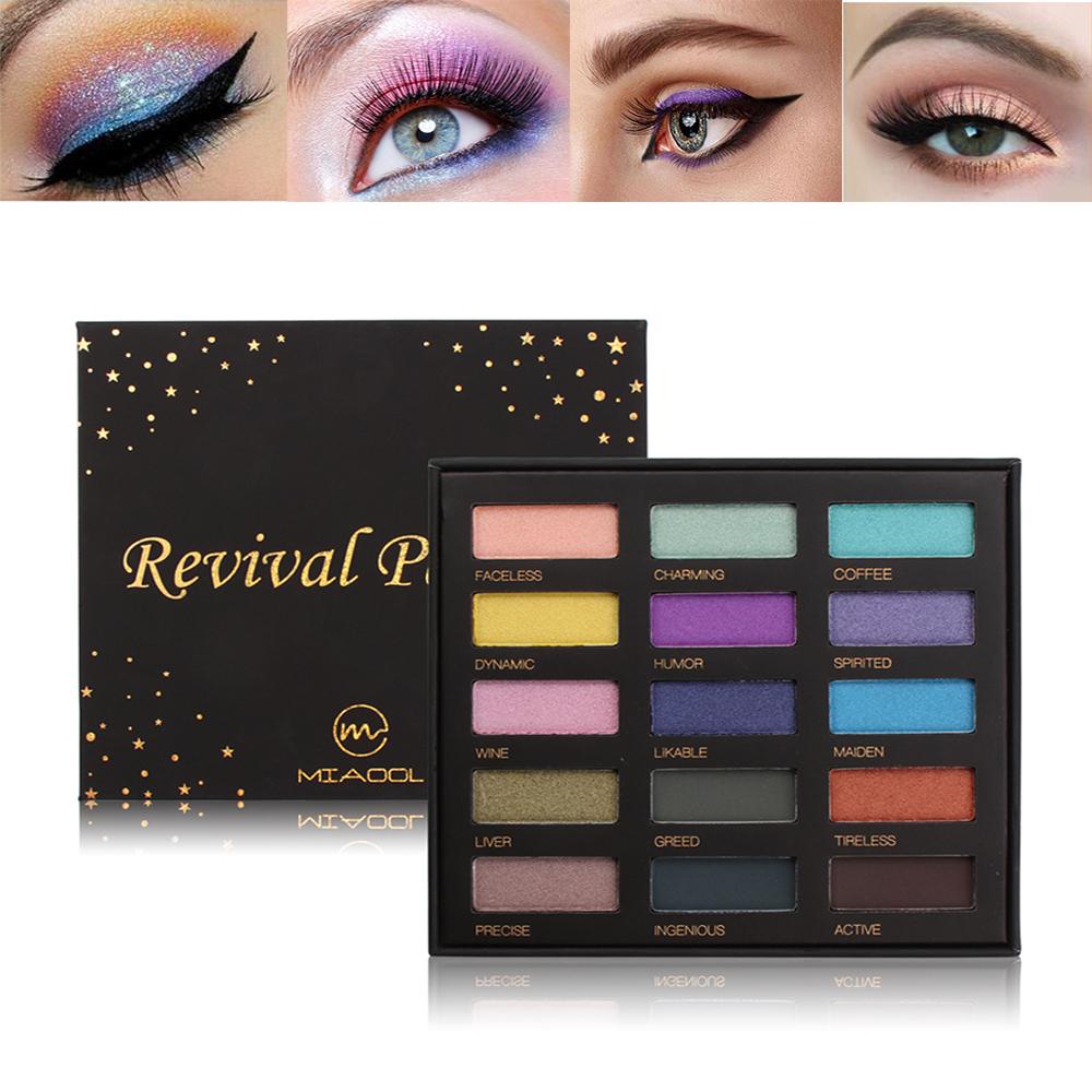 

15 цветов, блестящая палитра теней для век, нюдовая, матовая, с бриллиантами, водостойкие, долговечные тени для век