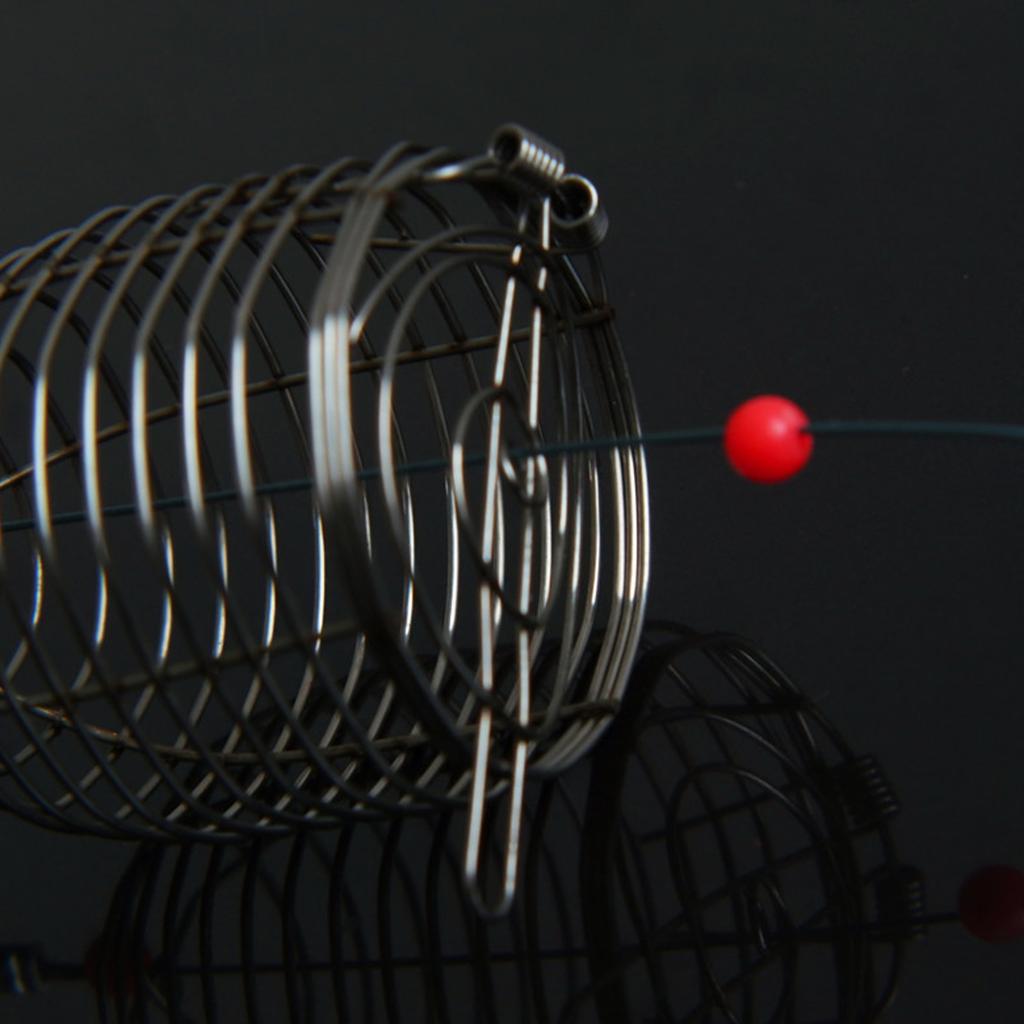 10Pcs Fishing Baits Cages Fishing Tackle Accessory Feeder Holder Lure Basket Fishing Trap Cage Feeder Cage Baits Holder